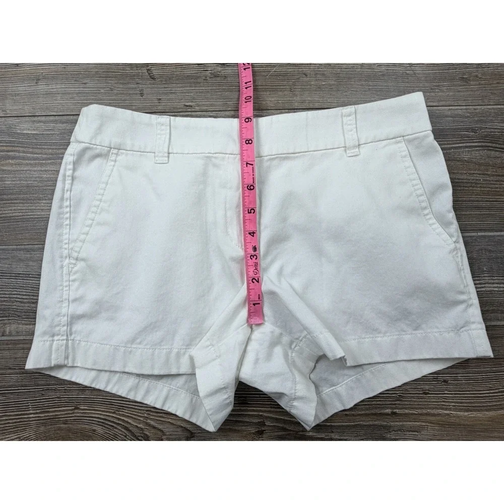 LOT OF 2 ~J Crew Classic Chino Shorts Women's Size 4 100% Cotton Beach Resort